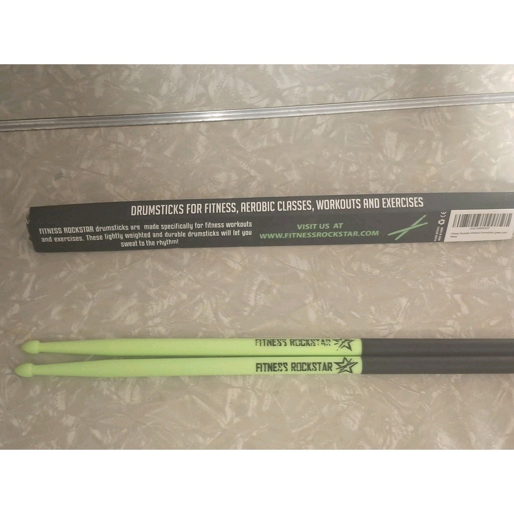 Fitness Rockstar Drumsticks for Fitness & Aerobic Workout Classes Pre-Owned - Picture 2 of 4